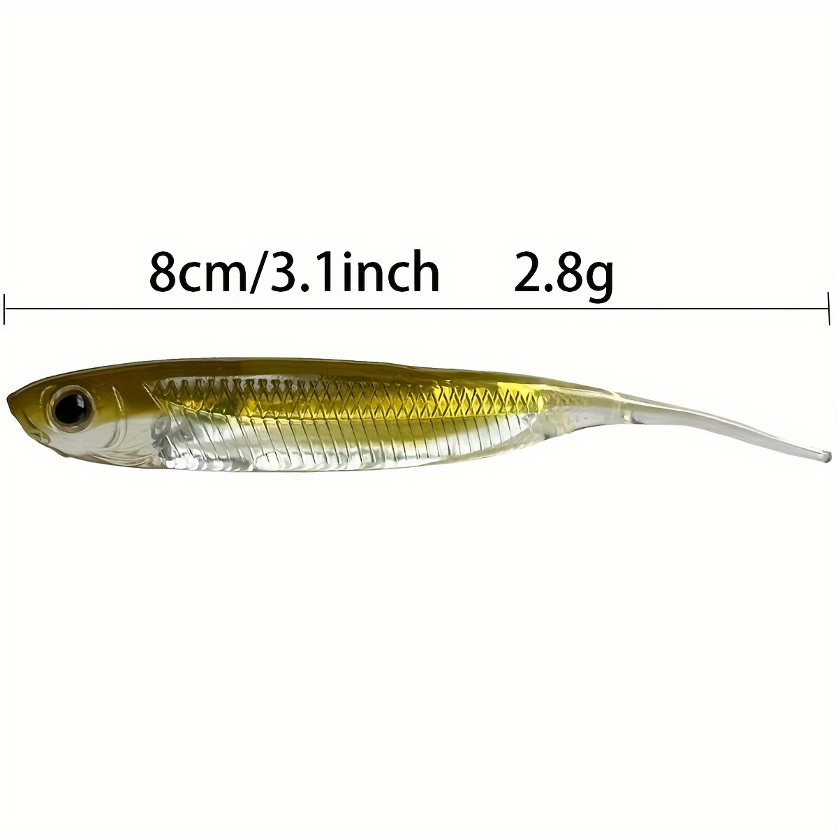 1bag Soft Plastic Swimbait Long Tail Swimbaits Bass Fishing - Temu Canada