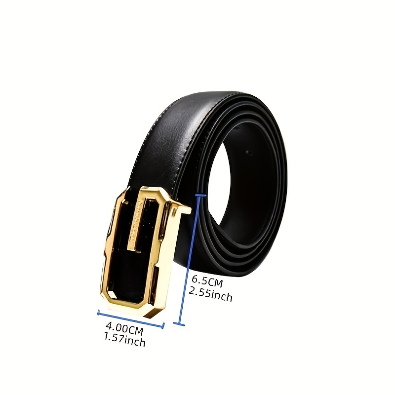 Men's Leather Buckle Belt Jeans Pants Belt