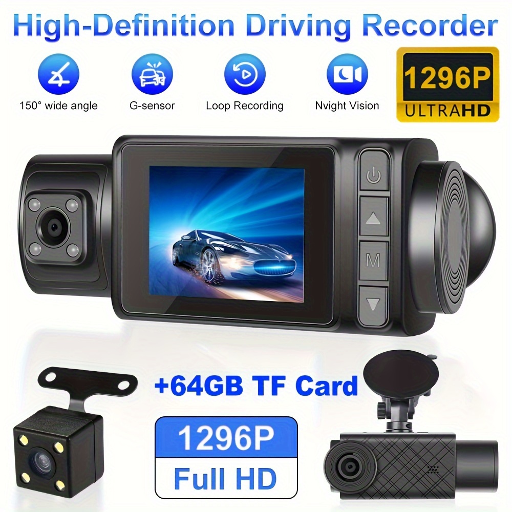 Dashcam Full HD 1080P Autokamera Video Recorder 170 Weitwinkelobjektiv WDR  Mit 3