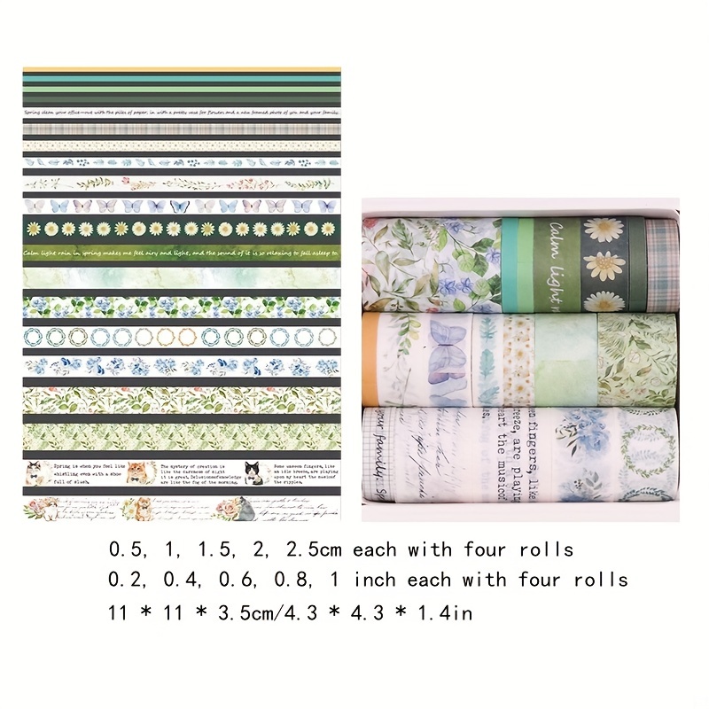 20 Rolls Combination Package Journal Thin Tape Retro Washi Tape