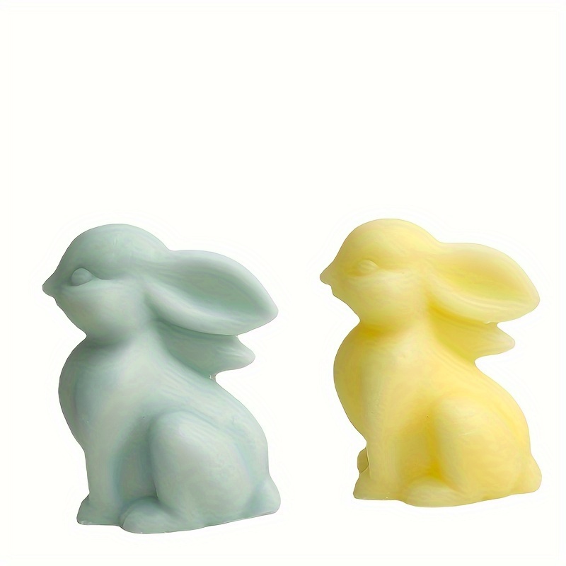 Standing Cute Rabbit Silicone Molds DIY Handmade Scented Candle