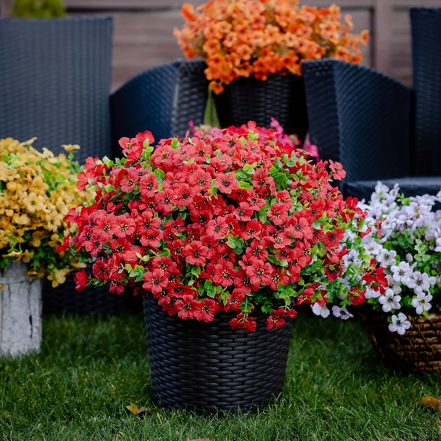 8 bndel knstliche blumen auenbereich gnseblmchen - Temu Germany