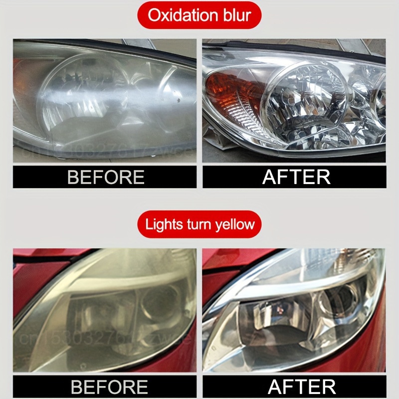 300ml Headlight Restoration Polishing Kit Headlamp Restorer Polish Kit DIY  4 Car