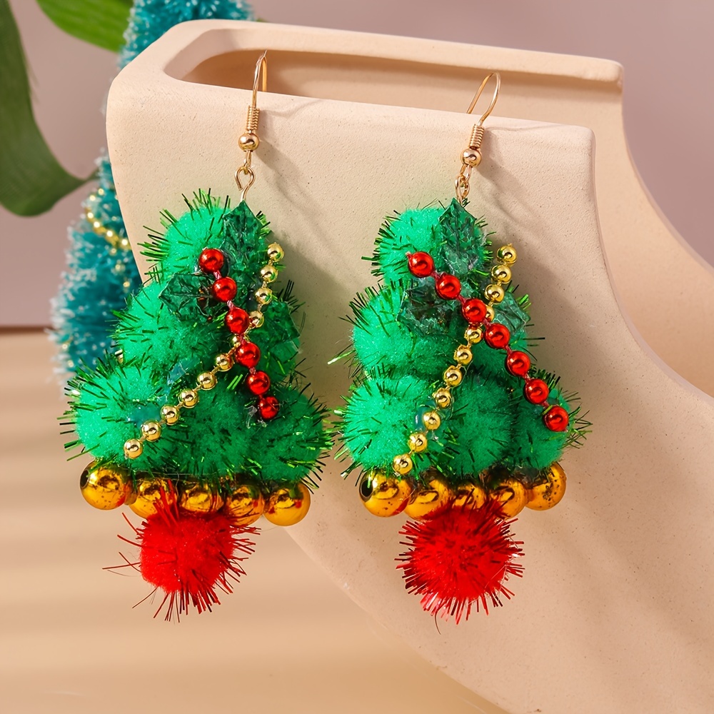 6 paires Boucles d'oreilles arbre de Noël, Mode en ligne