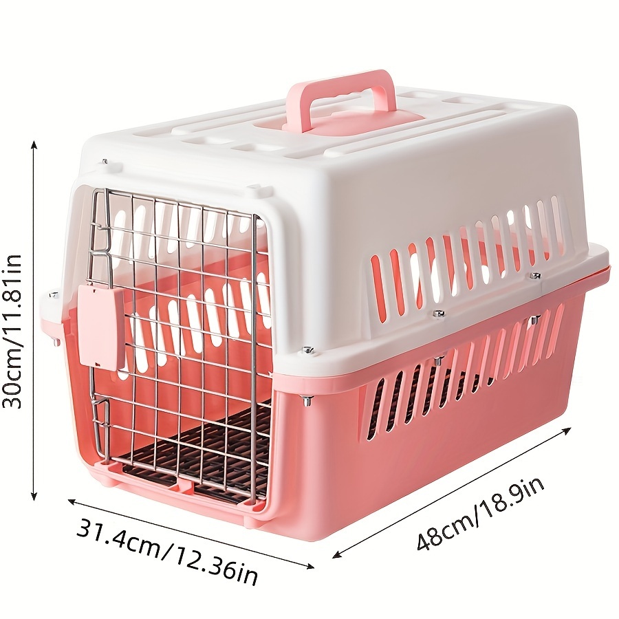 MoNiBloom 23 Pet Cage Portable Travel Carrier Transport Box, Hard