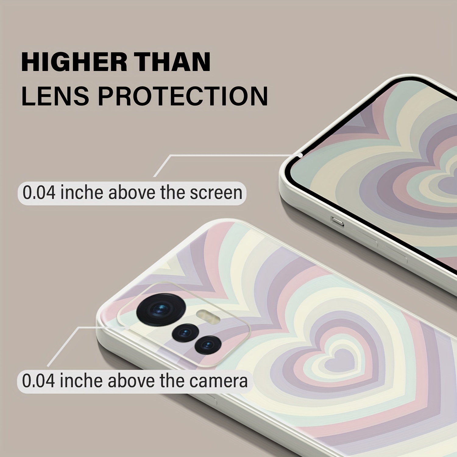 

Multicolor Multiple Shadow Love Pattern Suitable For Xiaomi 10 12 4g 5g T Tpro Poco M4pro-5g Lite Tpu Material Phone Case