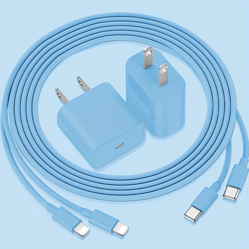 Cargador Adaptador Tipo C iPhone 11 12 Pro Carga Rápida 20w+ cable