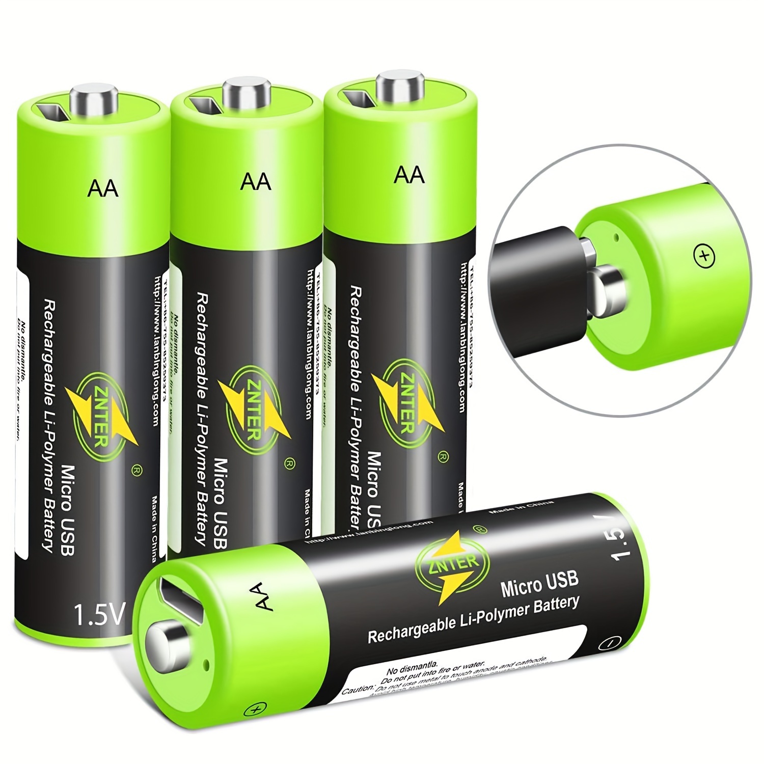 Batterie Rechargeable 2 Pièces/4 Pièces Aa 1000mah/ Aaa 400mah