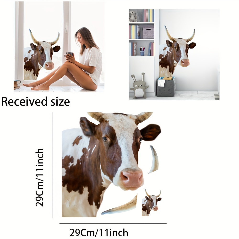Kuh mit Hoerner' Sticker