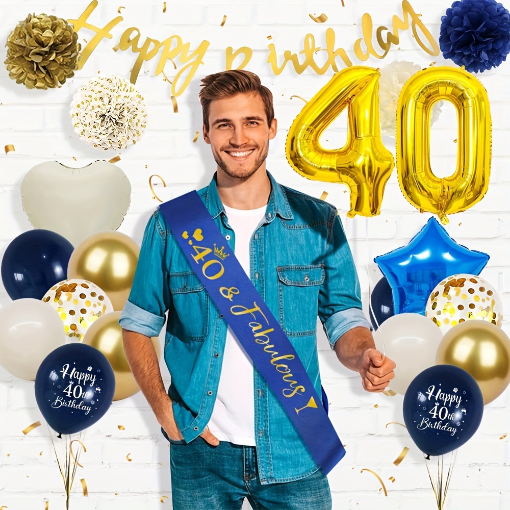 KIT 40 COMPLEANNO CON 39 PALLONCINI —