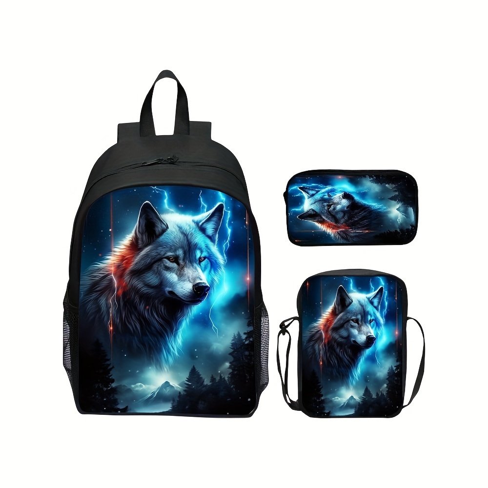 3pcs Mochila Bolsa Mensajero Bolso Mano Mochila Hombres - Temu