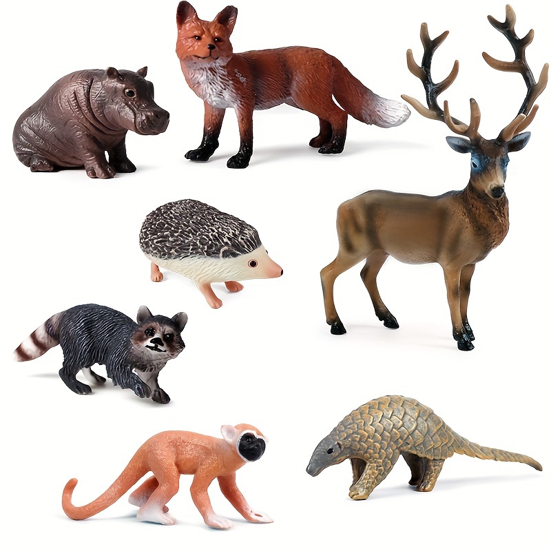 TERRA BY BATTAT - 4 juguetes de caballos - Figuras realistas de caballos -  Conjunto familiar de animales de plástico - Juguetes de granja para niños