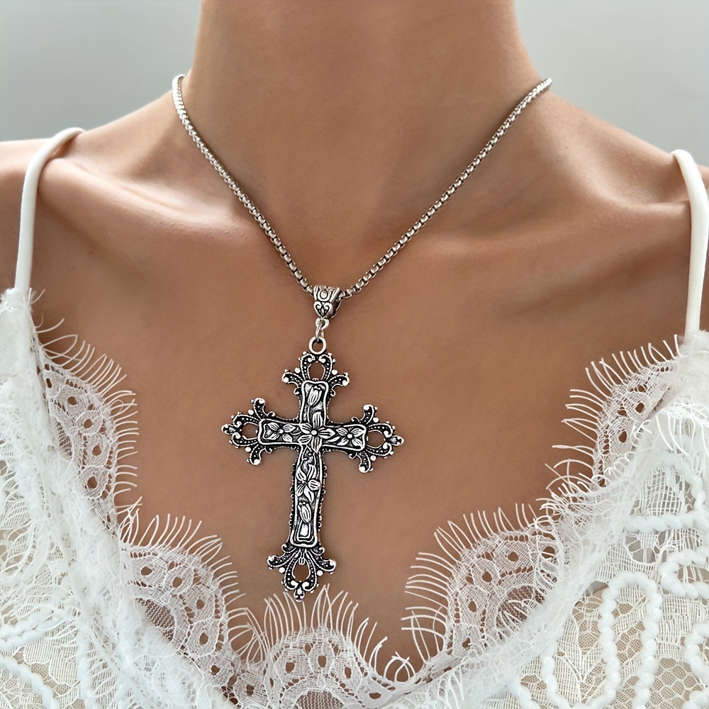 Vintage Gothic Crosses Gothic Cross Pendant Y2K Fashion Jewelry