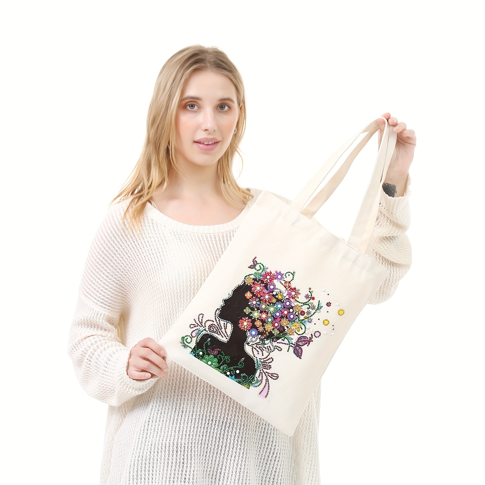 Diamond Painting Kits For Adults Tote Bag With Handles - Temu