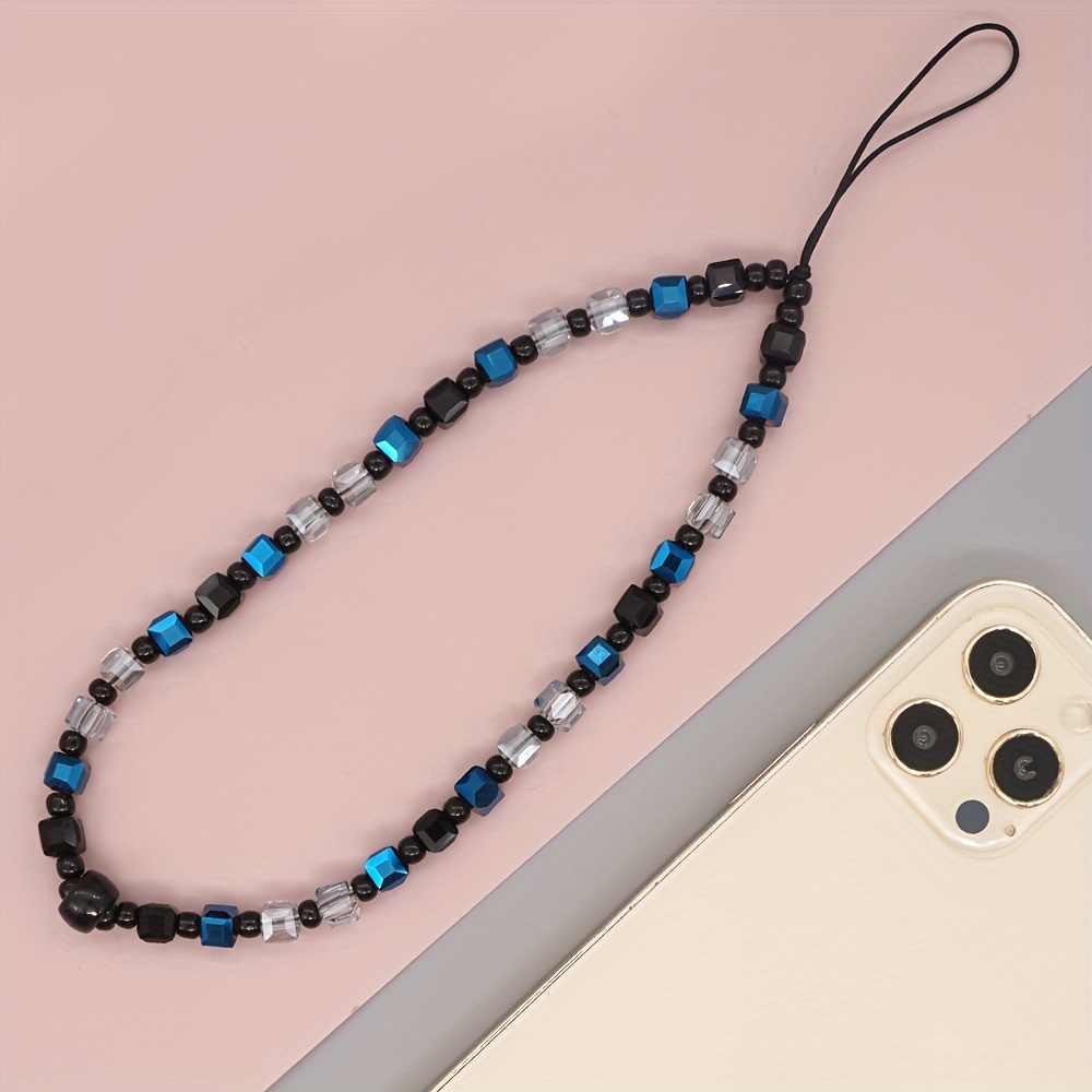 Phone Charm Crystal Beads Lanyard Mobile Telephone Chains - Temu