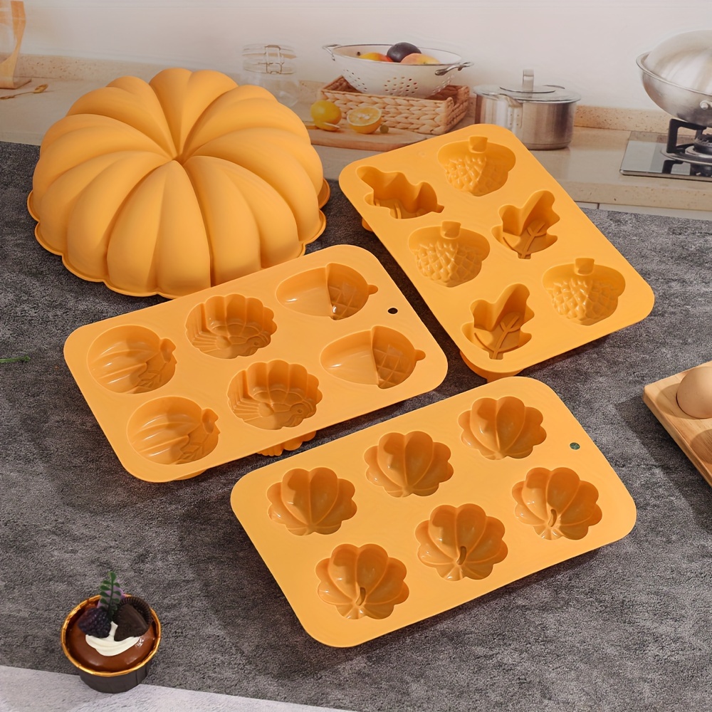 Pumpkin 9 Inch Silicone Cake Mold, Bundt Cake Pan,fall Baking 