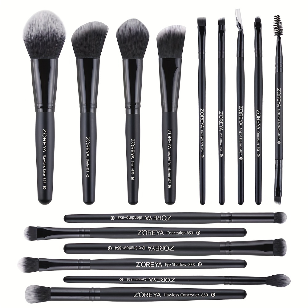 15pcs Makeup Brushes Set for Powder Eyebrow Foundation Blush