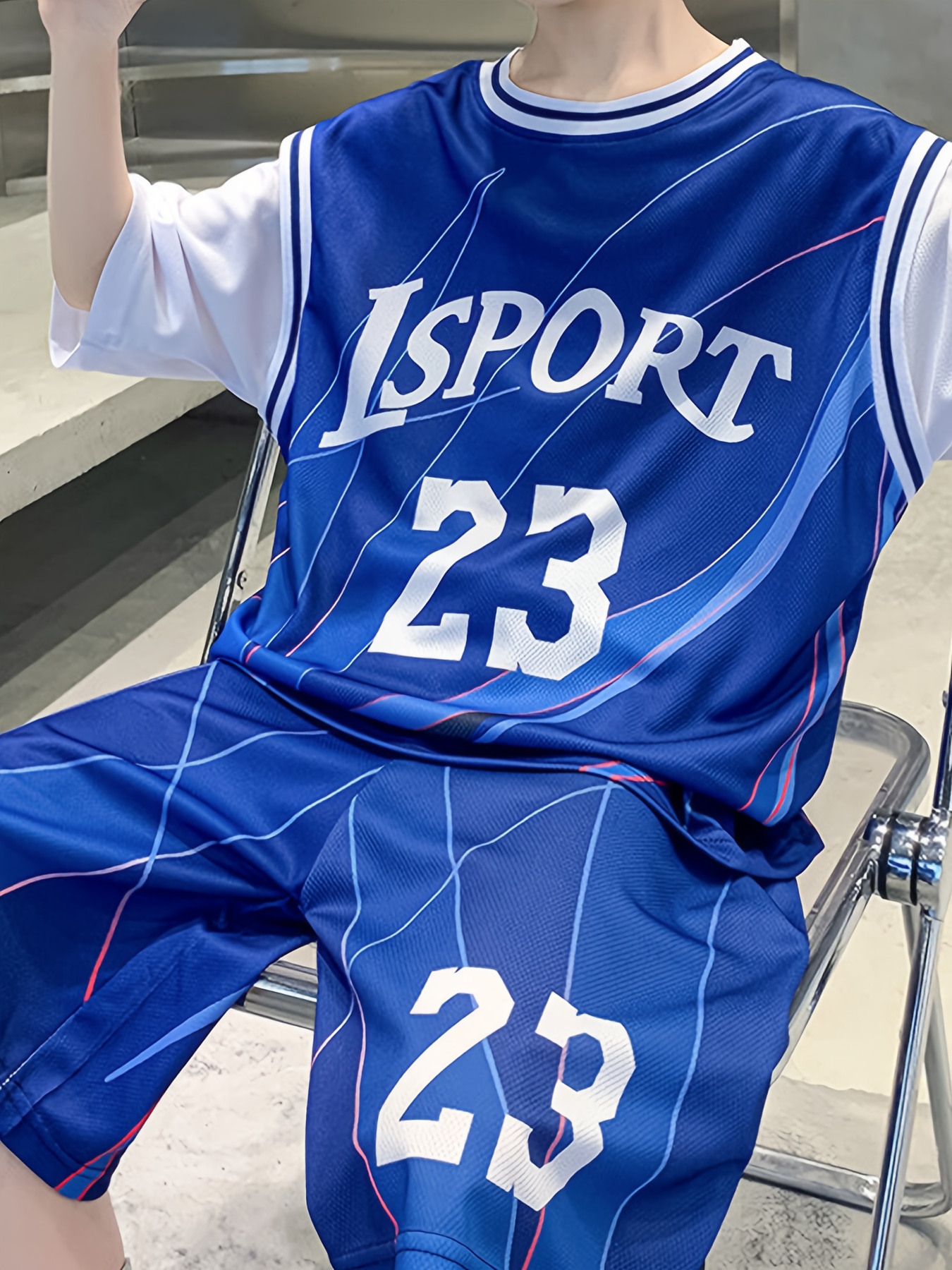 2Pcs Summer Boys Basketball Clothes Children Shorts Sleeve Quick Dry Sports  Sets