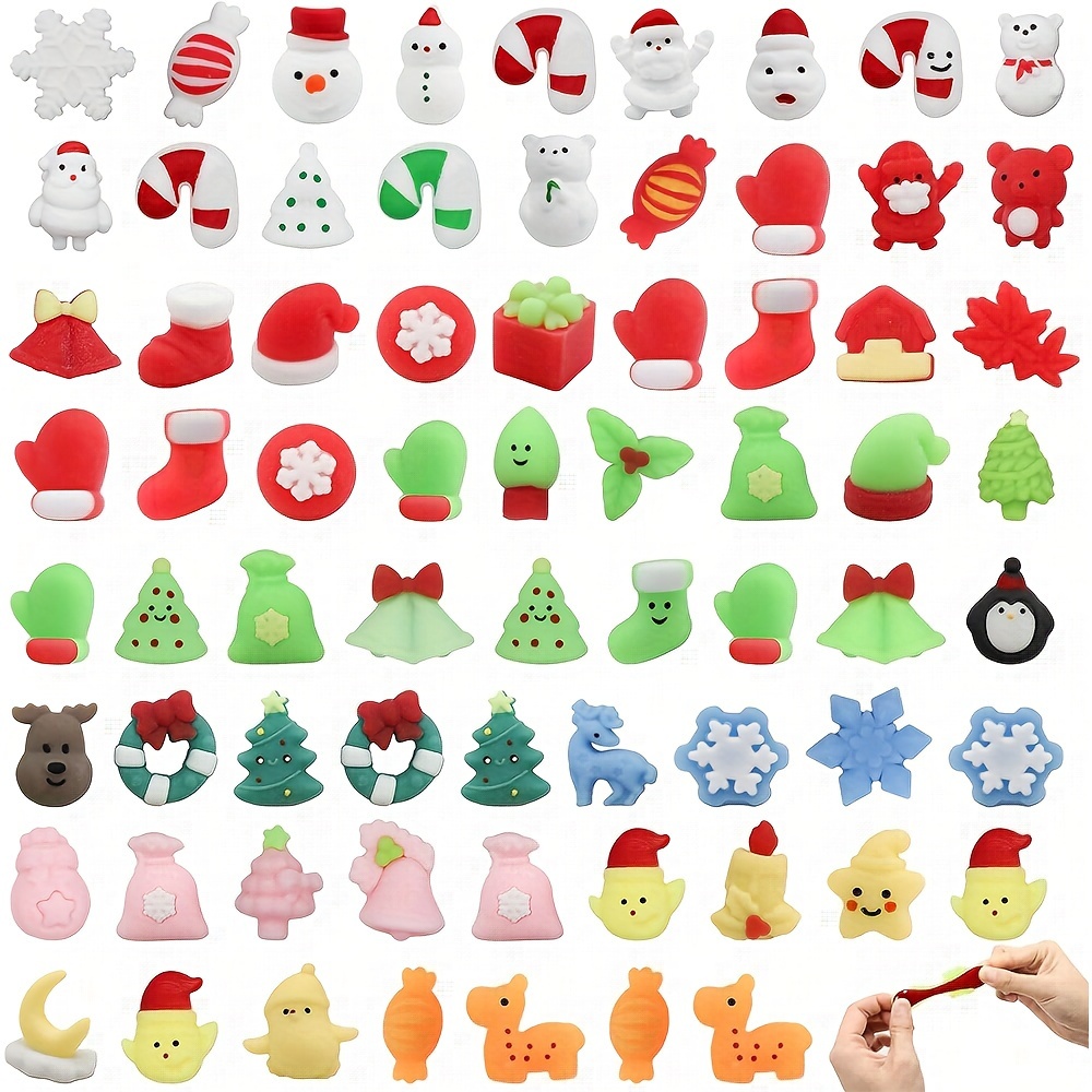 24 pièces jouets mochi squishy remplis d'œufs de Pâques, mini