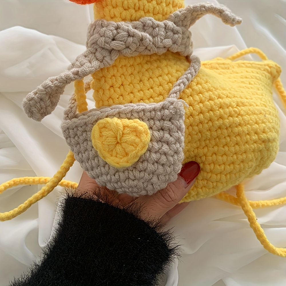 Cartoon Knit Duck Shoulder Bag for Kids