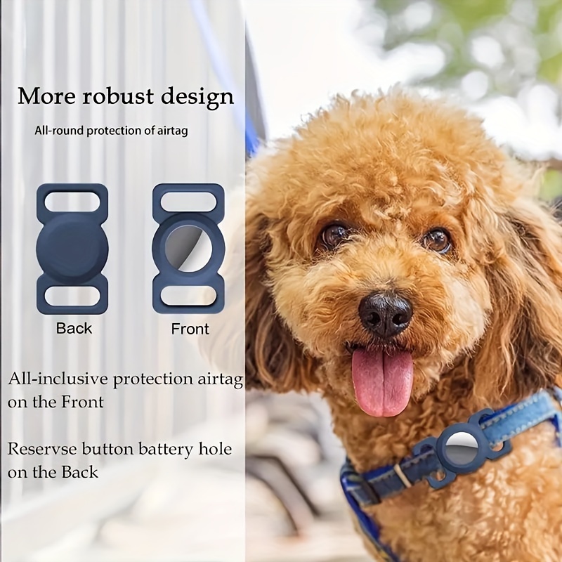 Collier pour chien Airtag réglable Compatible Apple Air Tag avec motif  multicolore pour petit chien moyen grand