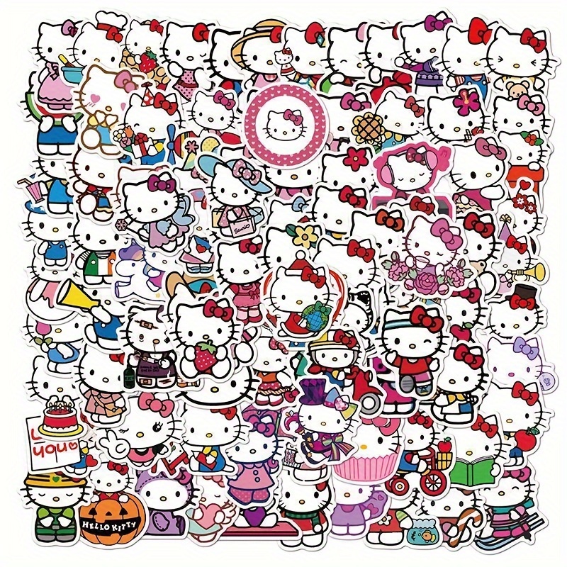 40 Hello Kitty Stickers - Kawaii Stickers, Journal Stickers, Sanrio Stickers