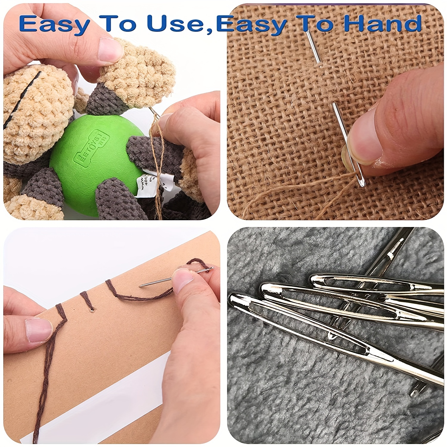 1 Set Hand Sewing Needles Large Eye Bend Needles Sewing Needles Sewing  Needles