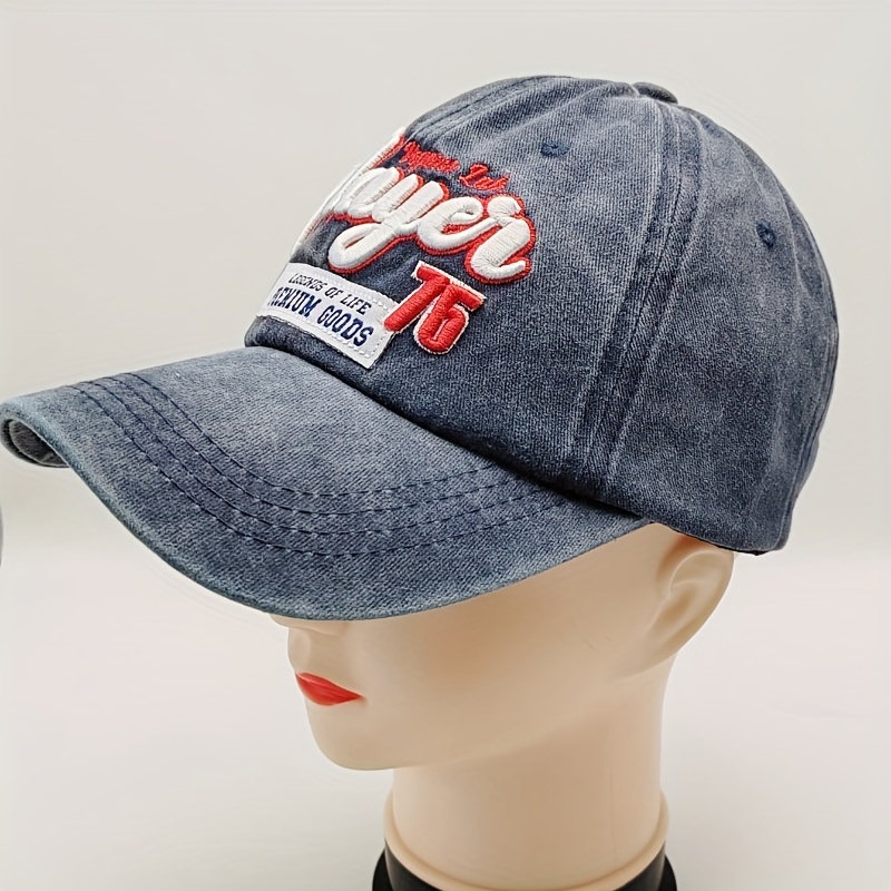 1pc Men Letter Embroidered Fashion Baseball Cap For Daily Life