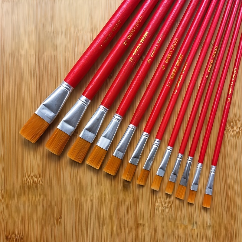 Nylon Hair Wooden Handle Watercolor Paint Brush Pen Set - Temu