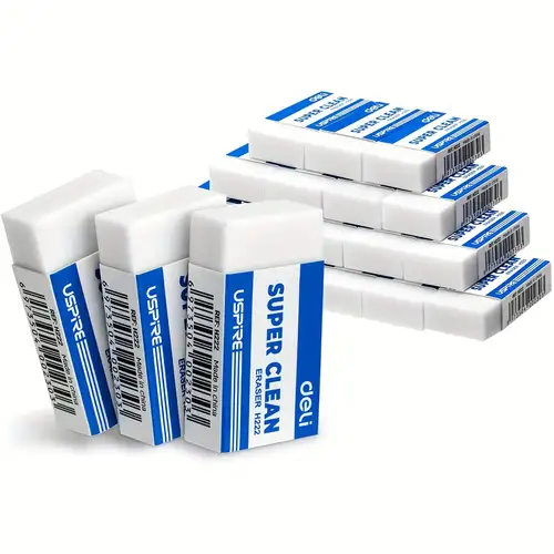 3pcs Pencil Erasers Large White Erasers For School Office - Temu