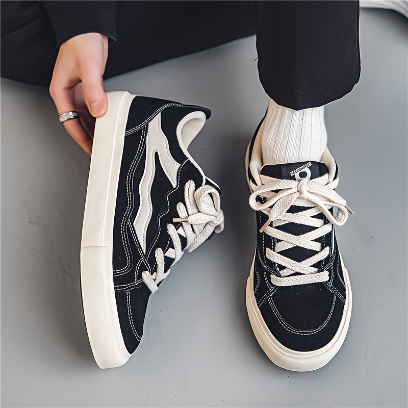 Vans style 36 sf flame black & white skate cheap shoes