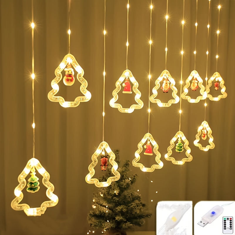 Led Christmas Tree Ice Strip Lights Led Leather Wire Ice - Temu