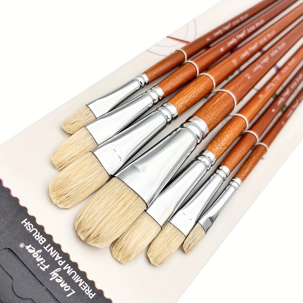 Watercolor Brush Premium Nylon Acrylic Paint Brush Set Oil - Temu