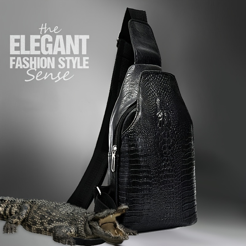 New European and American Fashion Crocodile Pattern Birkin Bag Shoulder  Crossbody Genuine Leather Large Capacity Women's Bag