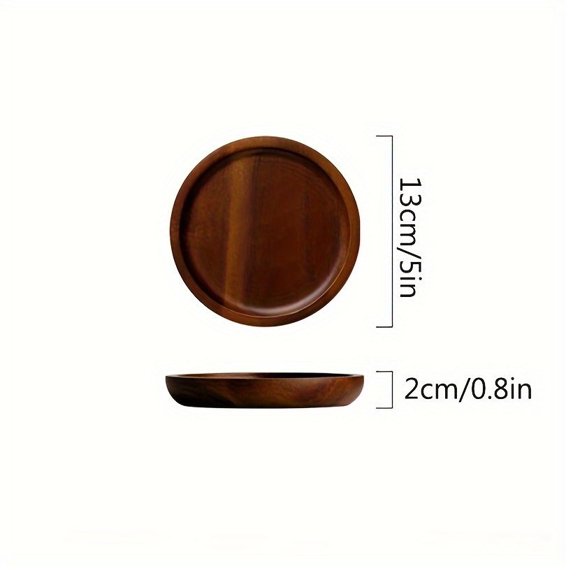 Wooden Coasters For Drinks Natural Wooden Drink Coasters Set - Temu