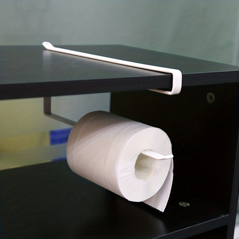 1pc Wall Mounted Tissue Storage Rack, Modern Plastic Random Color Toilet  Paper Holder For Home