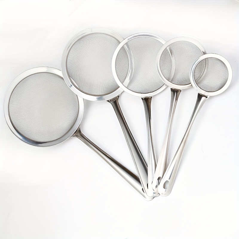 TEMCHY Hot Pot Fat Skimmer Spoon - Stainless Steel Fine Mesh Strainer for  Skimming Grease and Foam