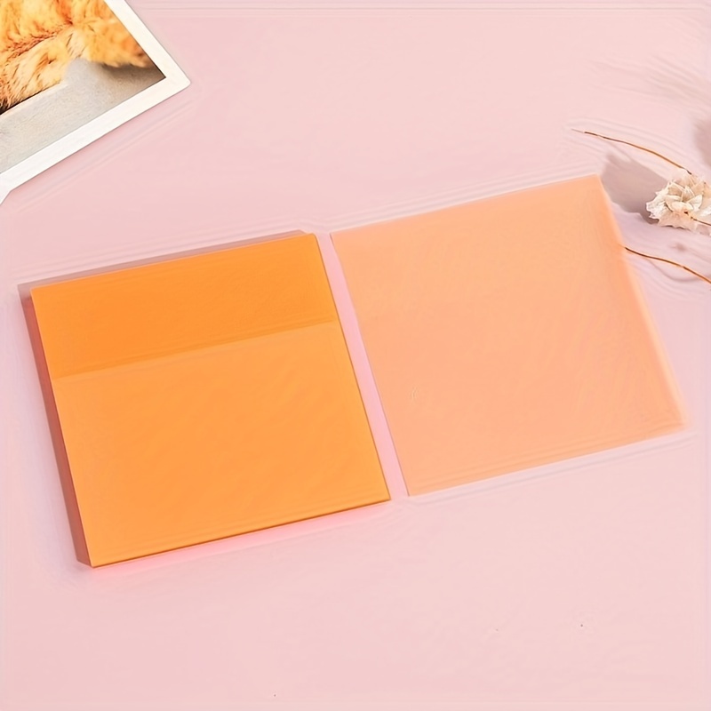 Creative Transparent Pet Memo Pad Sticky Notes Planner - Temu