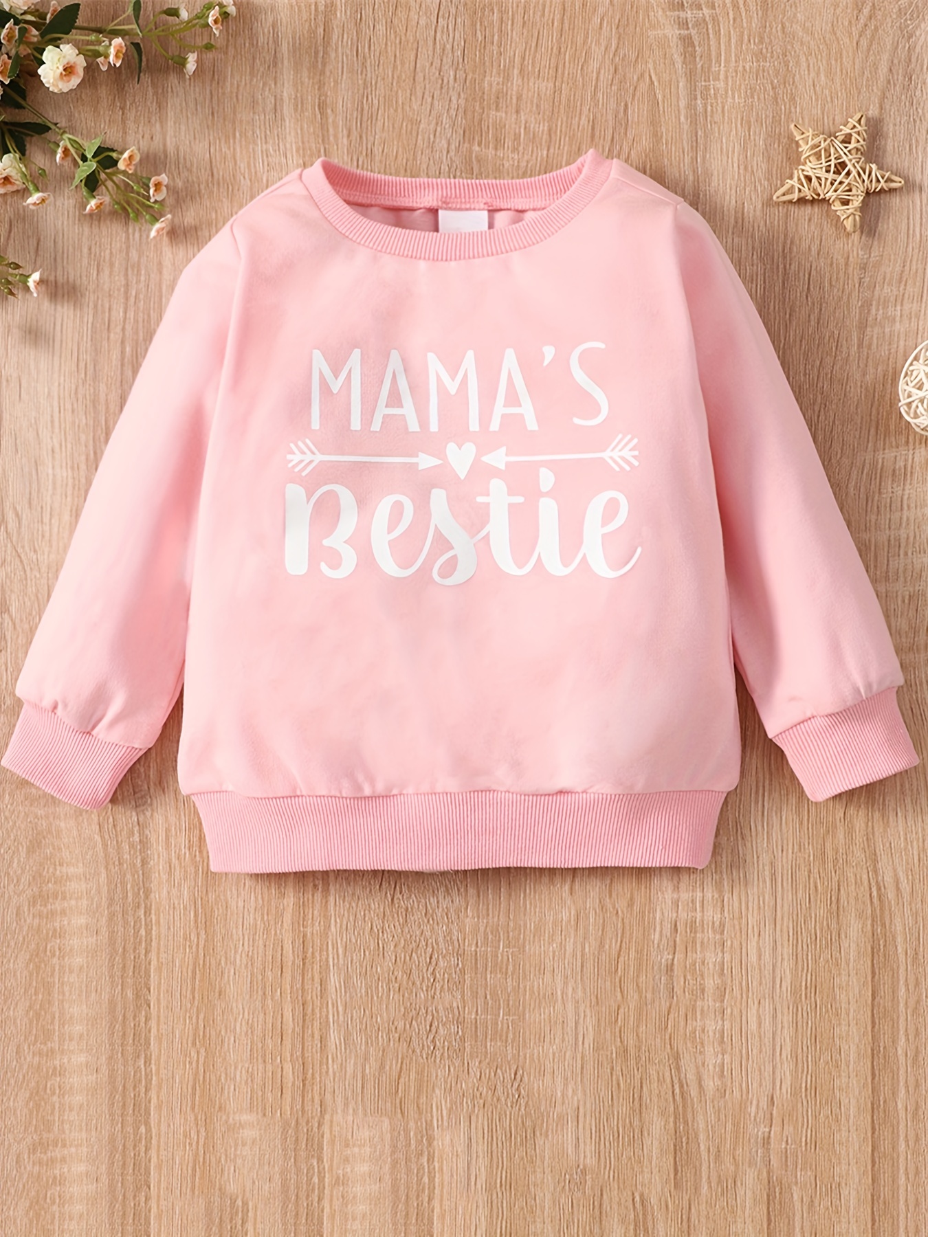 Completo in maglia rosa per bambina Besties