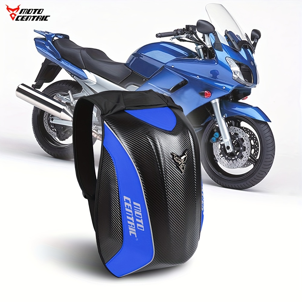 Motocentric Motorcycle Backpack Helmet Bag Waterproof Carbon Fiber Moto  Backpack Hard Shell Reflective Motorbike Suitcase Black - AliExpress