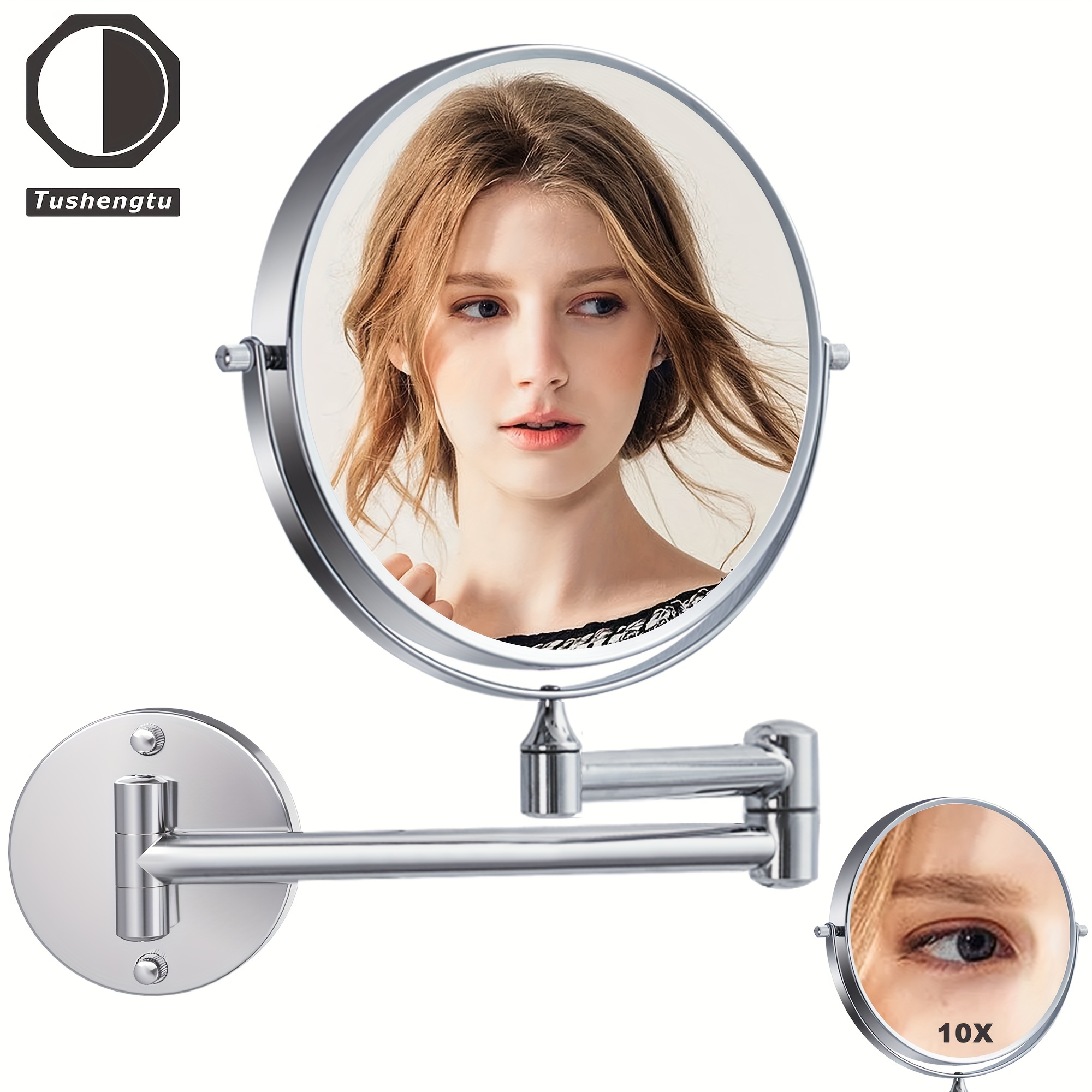 Espejo de Ducha Afeitado - Espejo Antivaho con Ventosa - Espejo de Baño  Irrompible - 20cm x 18cm (Cromo) : : Hogar y cocina