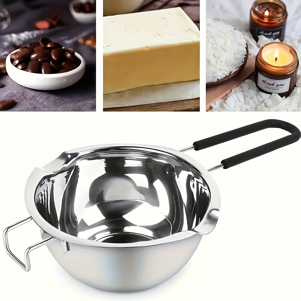1 Set Double Boiler Pot Stainless Steel Chocolate Pot Chocolate Melting Pot  