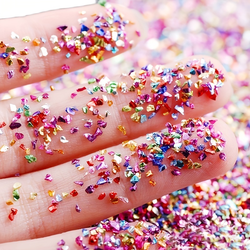 Metallic Crystal Chips Nail Sequins Flakes 10g Bag