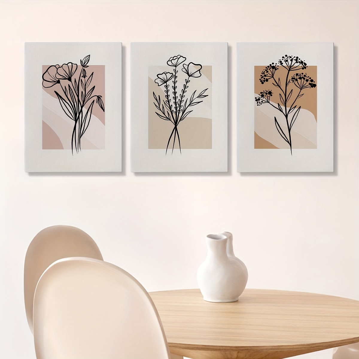Bohemian Style Abstract Rectangular Art Canvas Print