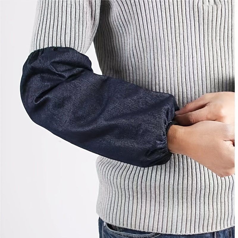 10 Pairs Welding Arm Sleeves Knit Heat Protection - Cut Resistant Safety Denim Sleeve