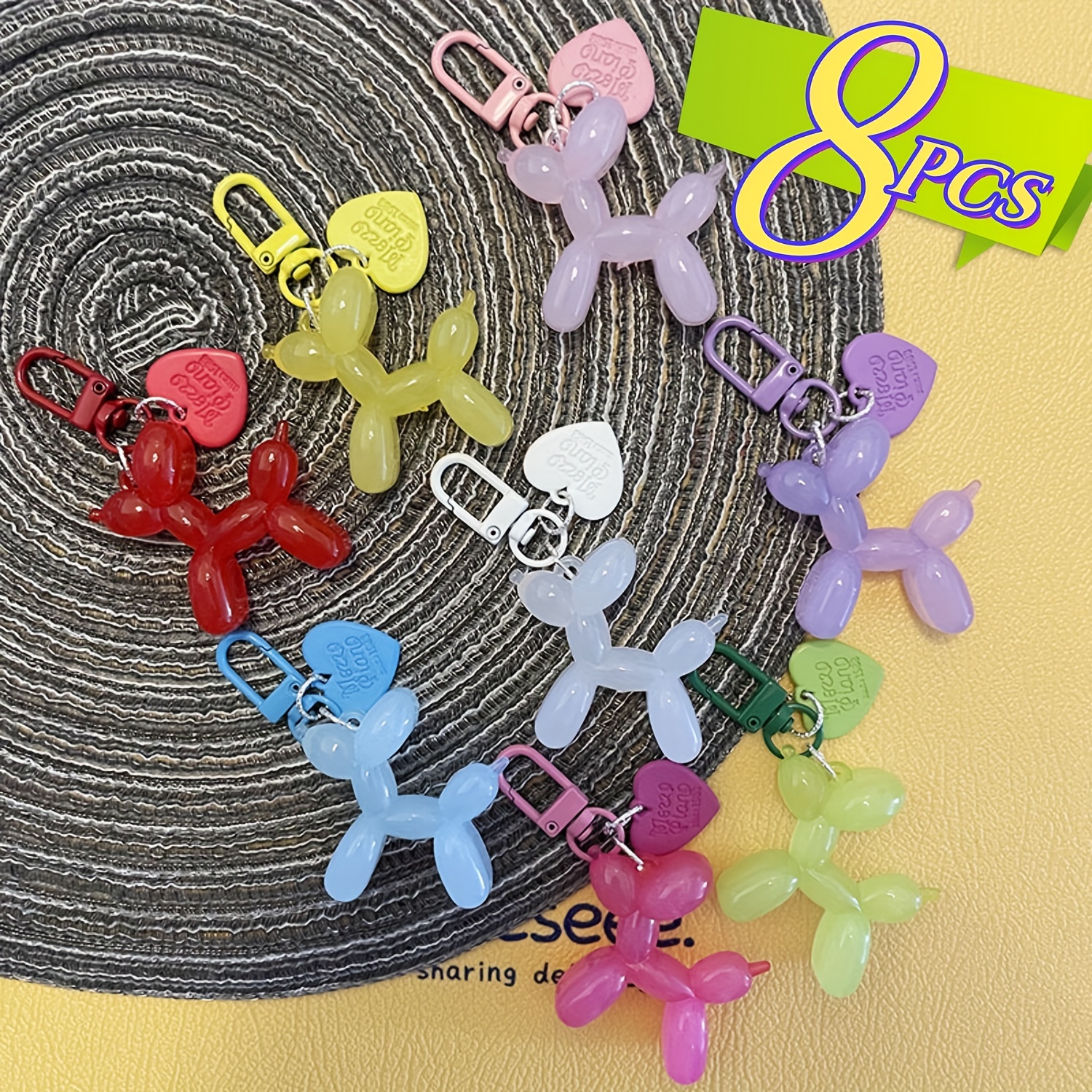 1 Pcs Jelly Balloon Dog Design Keychain for Women, Cute Girls Key Chain, Key  Chains Accessories for Car Keys