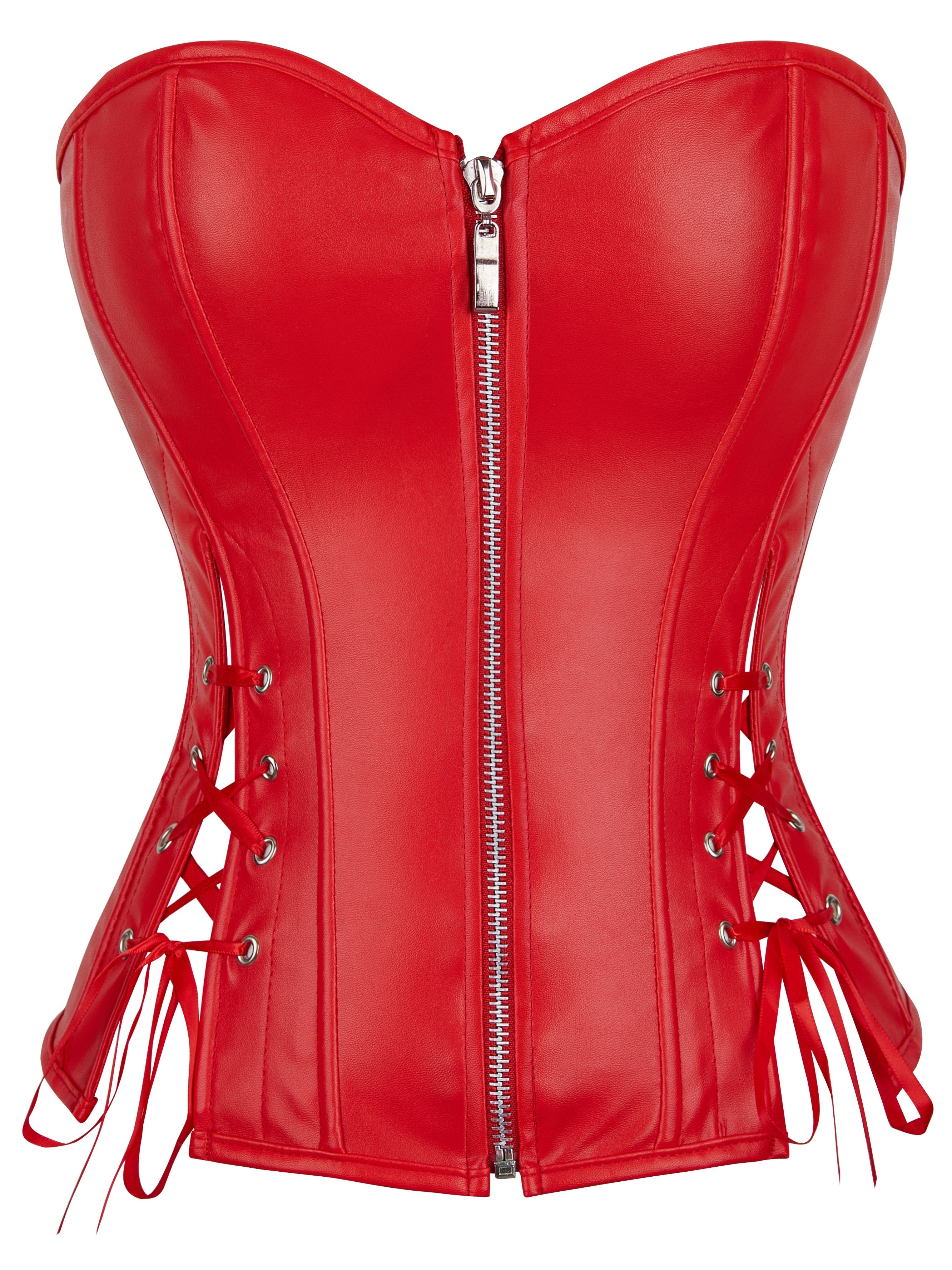 Sequin Zipper Strapless Corset, Tummy Control Lace Up Body Shaper, Women's  Lingerie & Shapewear
