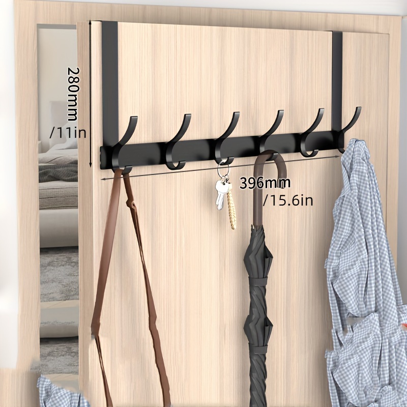 WEBI Over The Door Hooks for Hanging:Over The Door Towel Rack,Over Door  Coat Hanger Over Door Coat Rack for Hanging Towels,Hats,Coats,Behind Back  of