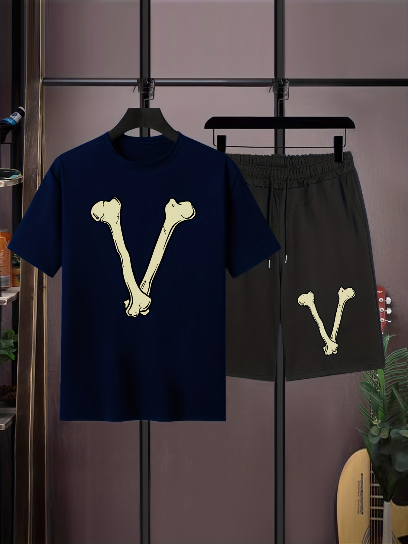 Camiseta Louis Vuitton LV Bordada Negra Para Hombre Talla XXL 