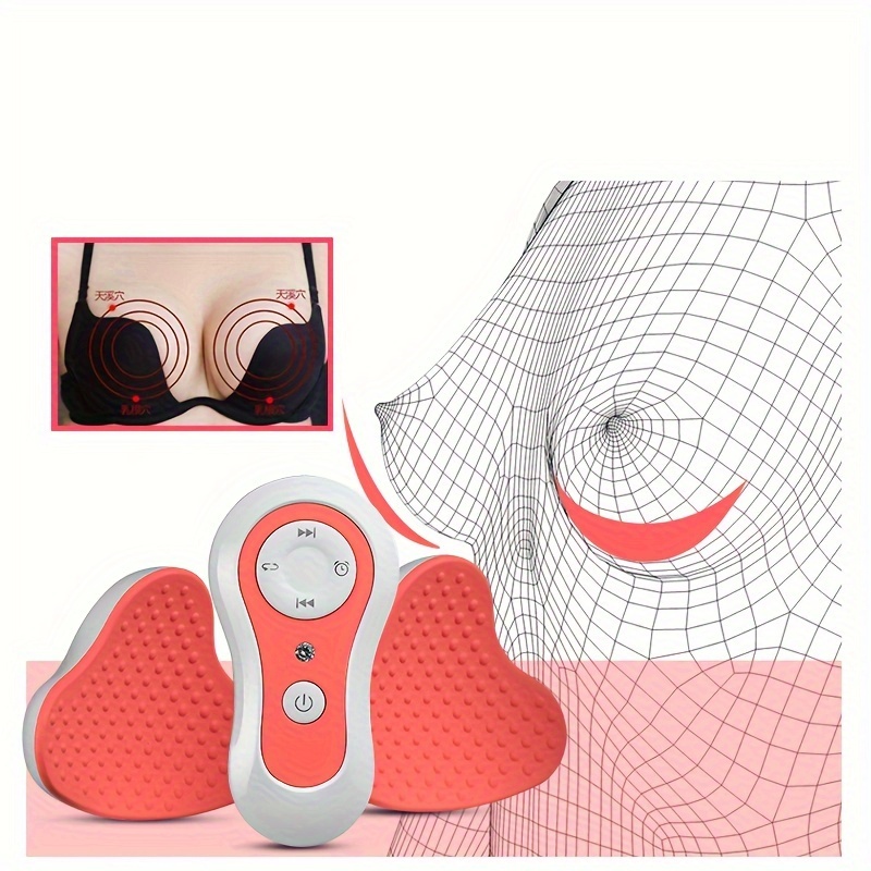 Electric Breast Massage Bra Vibration Chest Massager Wireless Breast  Enhancement 